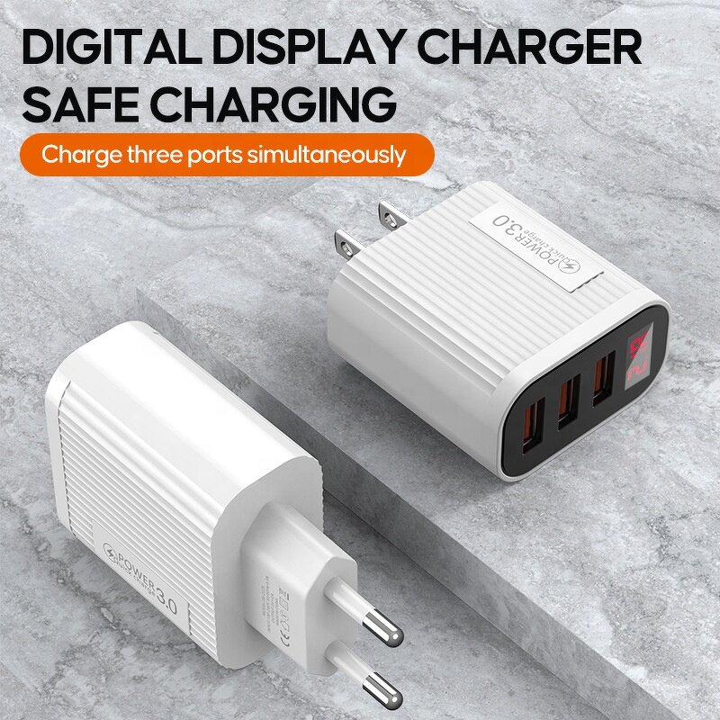 Charger Adapter Factory - Hot Selling Multi-port US EU QC3.0 Fast