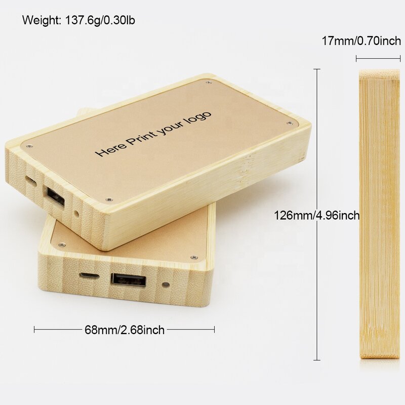 Wood Power Bank Factory - High Quality Laser Engraved Walnut Maple