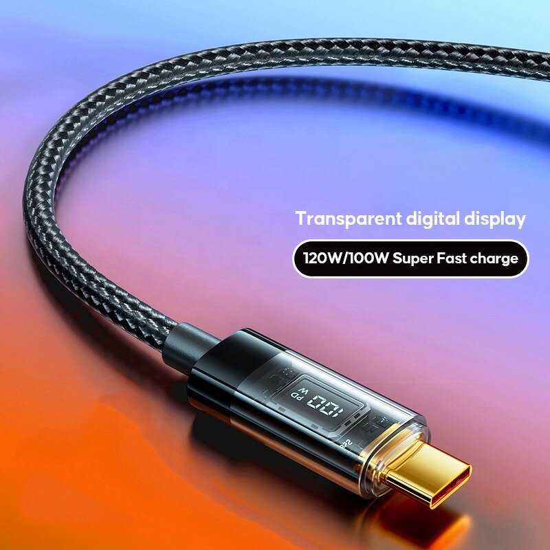 Type-c Braided Cable Manufacturer - Hot Sale 66W 2M 1M Super Fast