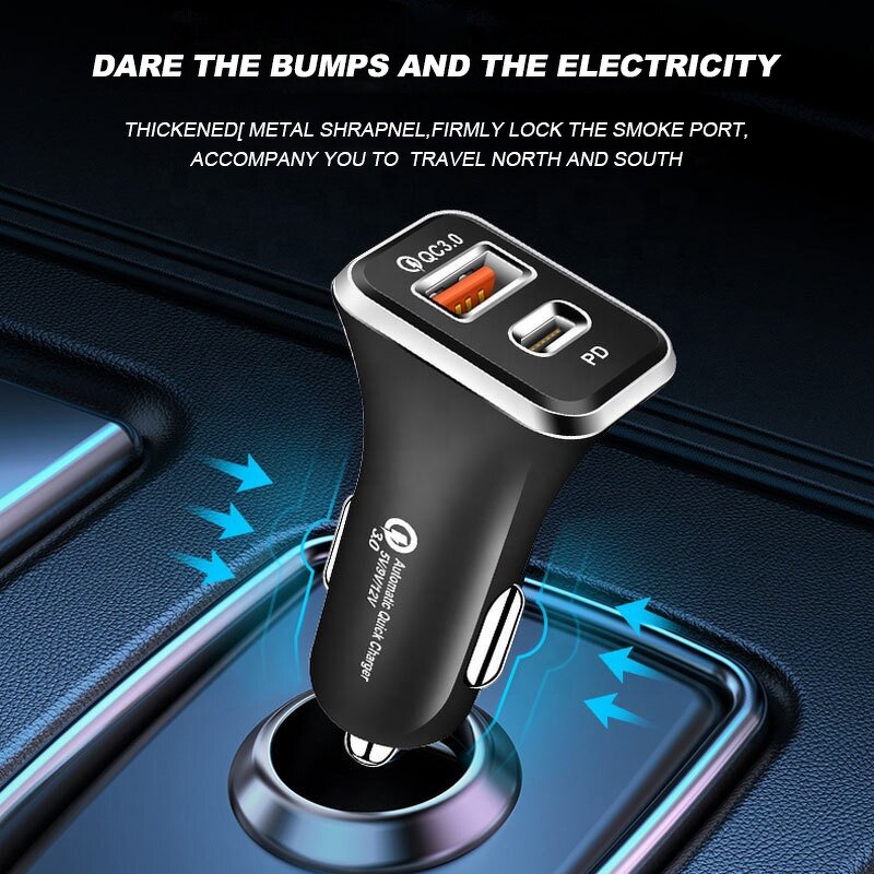 Car Charger Factory - Hot Sale PD USB Type C Dual Port Fast Charging