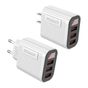 Charger Adapter Factory - Hot Selling Multi-port US EU QC3.0 Fast