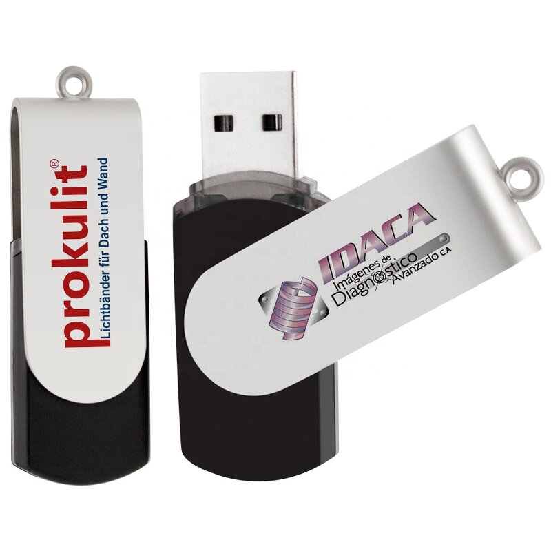 USB Flash Drive Factory - Custom Logo Swivel Metal Pendrive