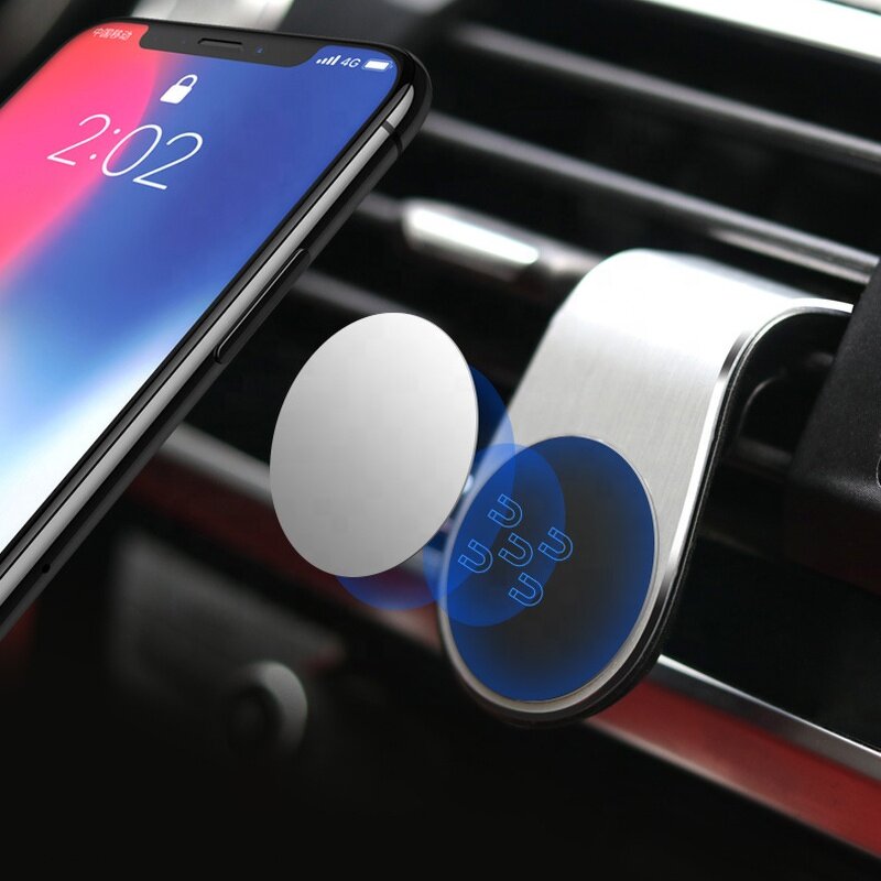 Car Phone Holder Factory - Top Selling Magnetic L-shaped Car Mount
