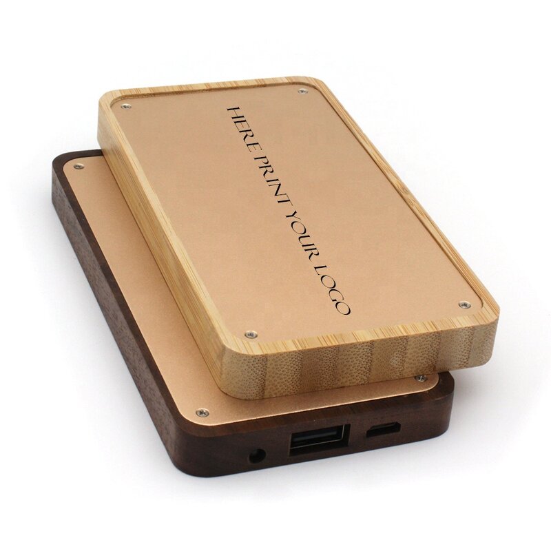 Eco Friendly Power Bank Manufacturer - Wood Bamboo Custom logo Slim