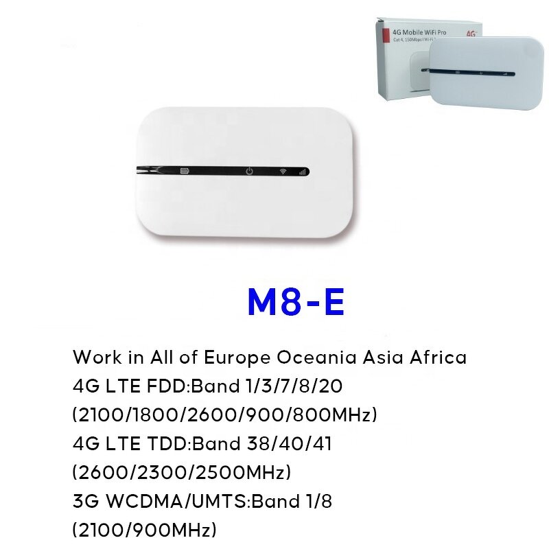 Portable Mobile Wifi Factory - 2024 Top Sales Custom Logo M8 Router