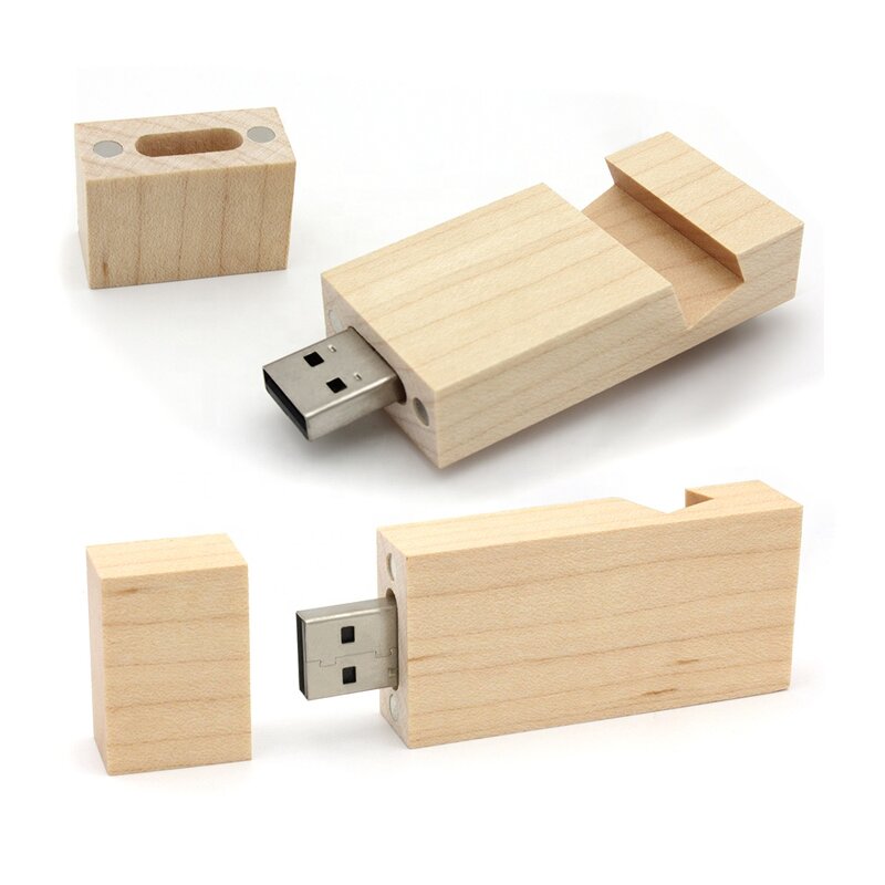 USB Flash Drive Manufacturer - Wood Custom Logo Pendrive Laser Print