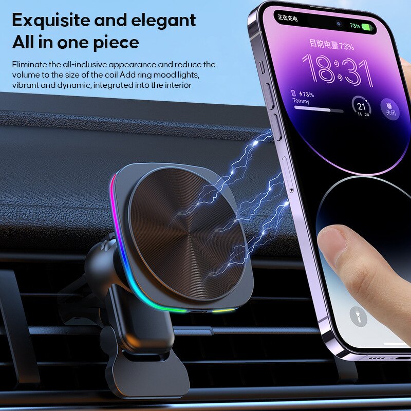 Magnetic Wireless Car Charger Factory - Wholesale Support Custom logo