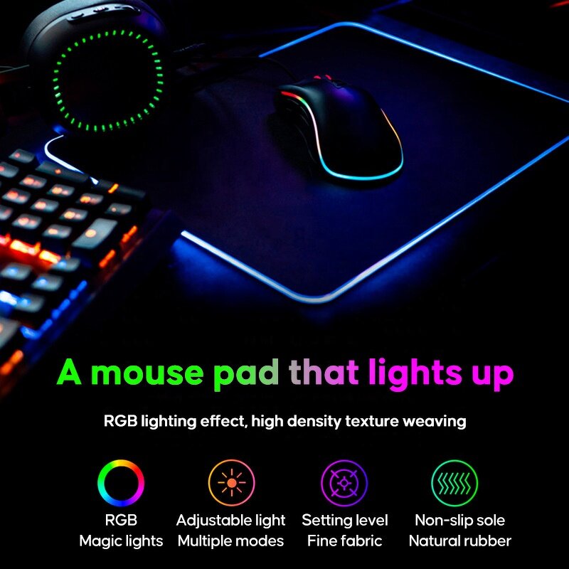 RGB Gaming Mouse Mat Manufacturer - 2024 Anti-Slip Rubber Base