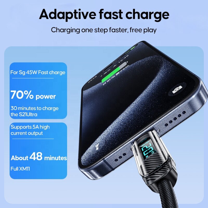 USB to Type-C Cable Manufacturer - New Design 120W Super Fast Charging