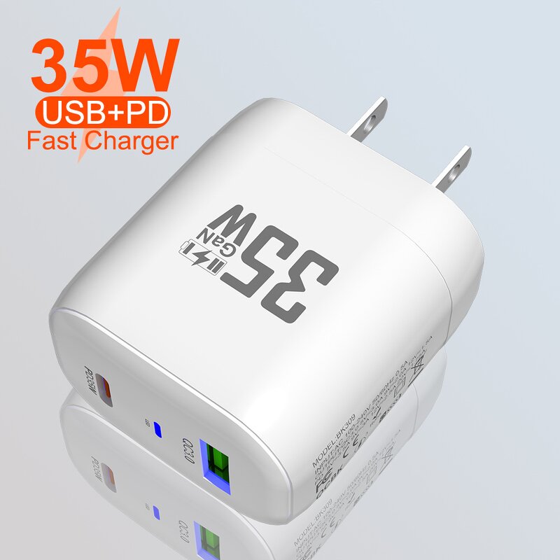 GaN Charger Manufacturer - Hot-selling QC 3.0 Fast Charge PD35W