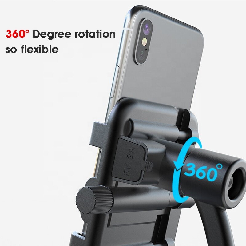 Mobile Phone Holder Factory - 360 Degree Rotation USB Aluminum Alloy