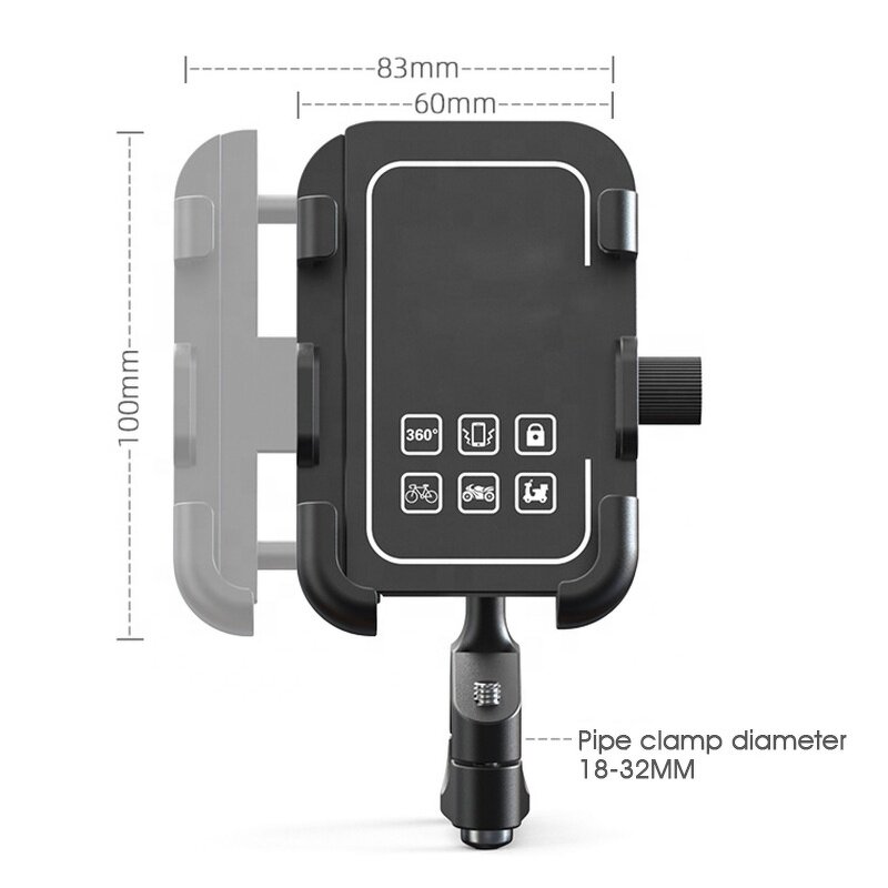 Mobile Phone Holder Factory - 360 Degree Rotation USB Aluminum Alloy