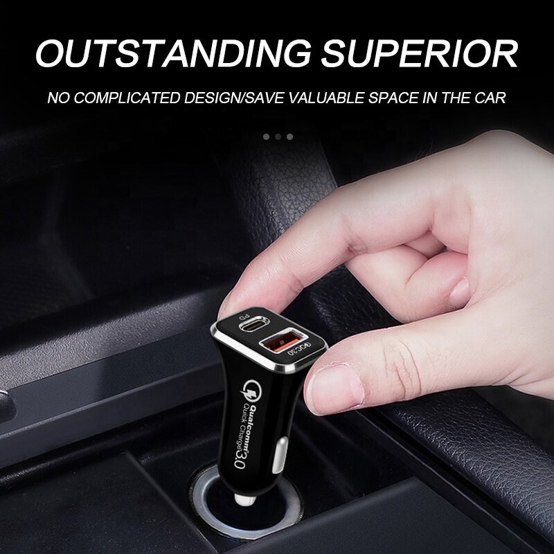 Car Charger Factory - Hot Sale PD USB Type C Dual Port Fast Charging