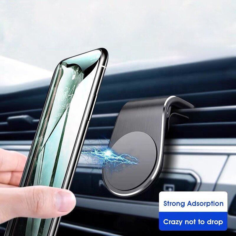Car Phone Holder Factory - Top Selling Magnetic L-shaped Car Mount