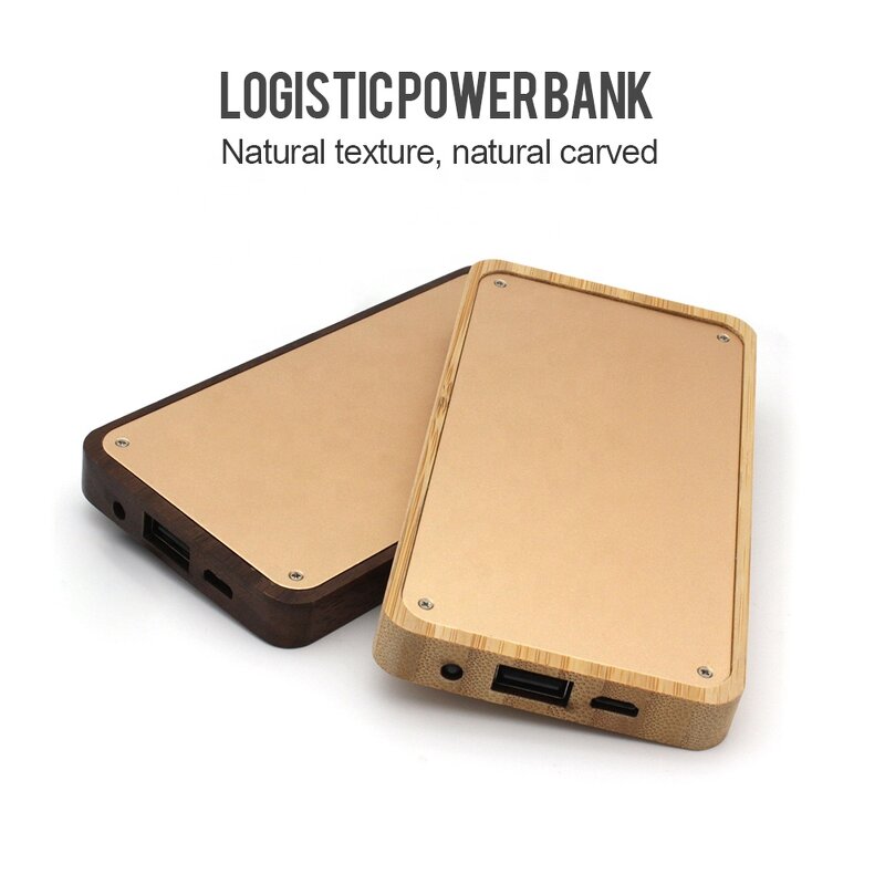 Eco Friendly Power Bank Manufacturer - Wood Bamboo Custom logo Slim
