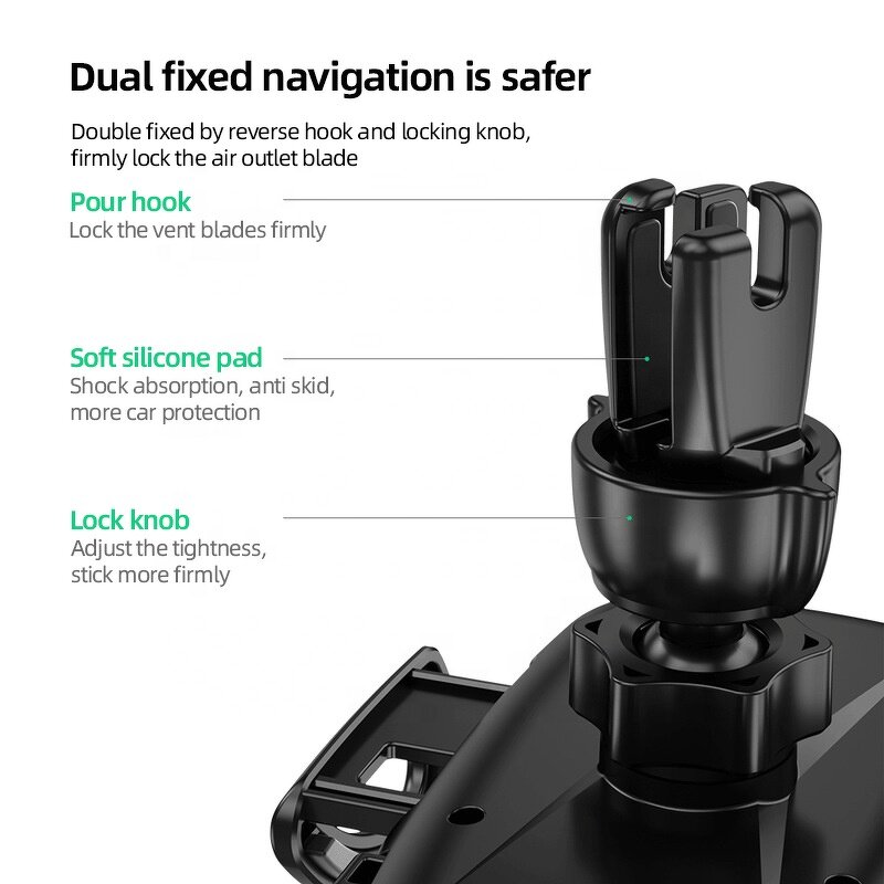 Car Phone Holder Manufacturer - Top Selling 2-in-1 Air Vent Holder