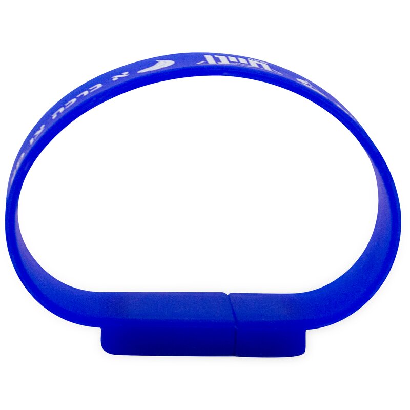 USB Flash Drive Manufacturer - Custom Logo Silicone Bracelet Pendrive