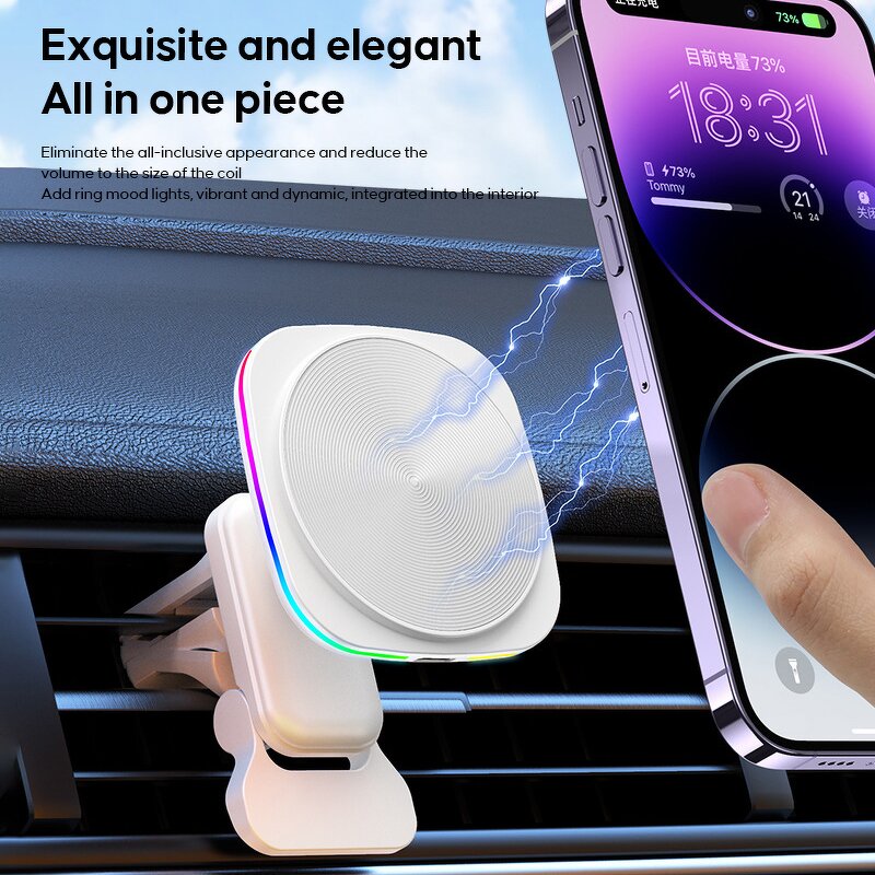 Magnetic Wireless Car Charger Factory - Wholesale Support Custom logo