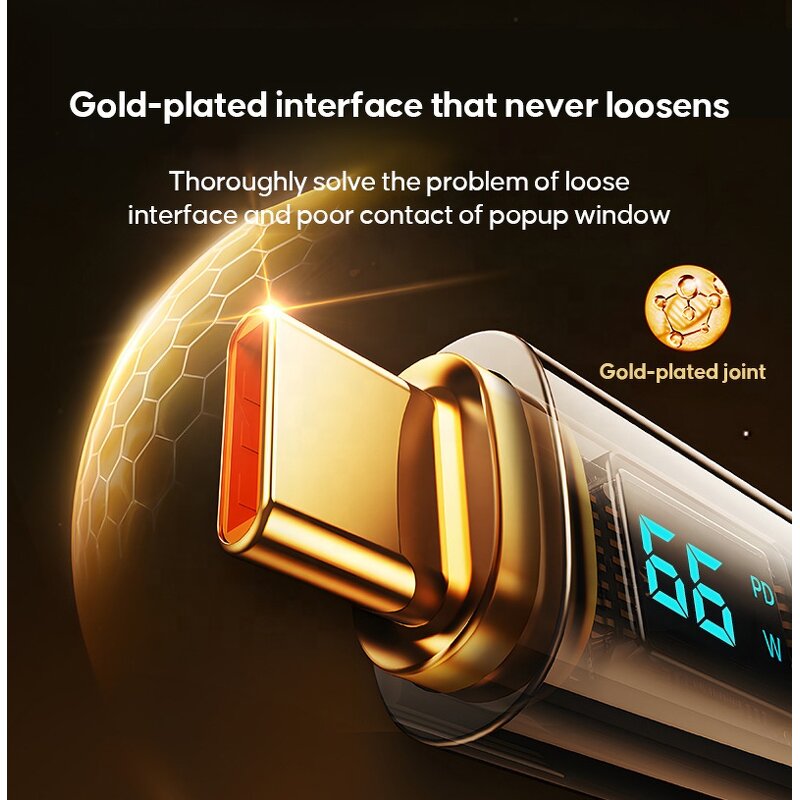 Type-c Braided Cable Manufacturer - Hot Sale 66W 2M 1M Super Fast