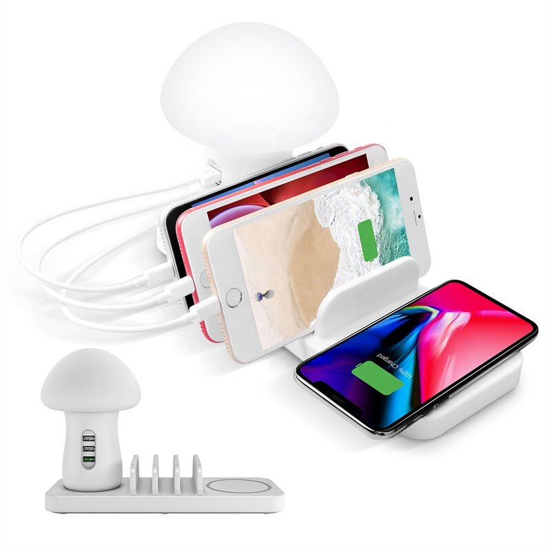 Mushroom Lamp Charging Station Manufacturer - Trending Multi QC3.0 Fast