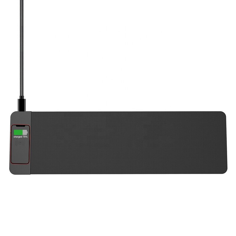 Wireless Charging Mouse Pad Factory - Hot Selling Soft Black Custom