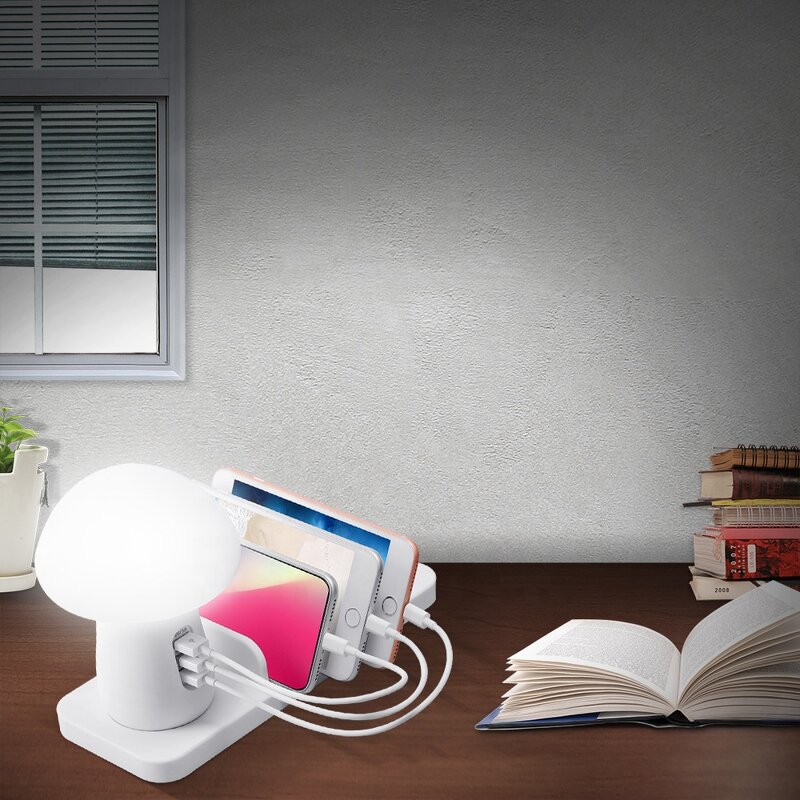 Mushroom Lamp Charging Station Manufacturer - Trending Multi QC3.0 Fast