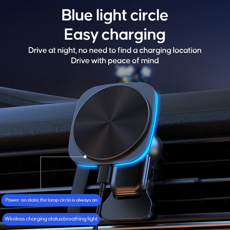 Magnetic Wireless Car Charger Factory - Wholesale Support Custom logo