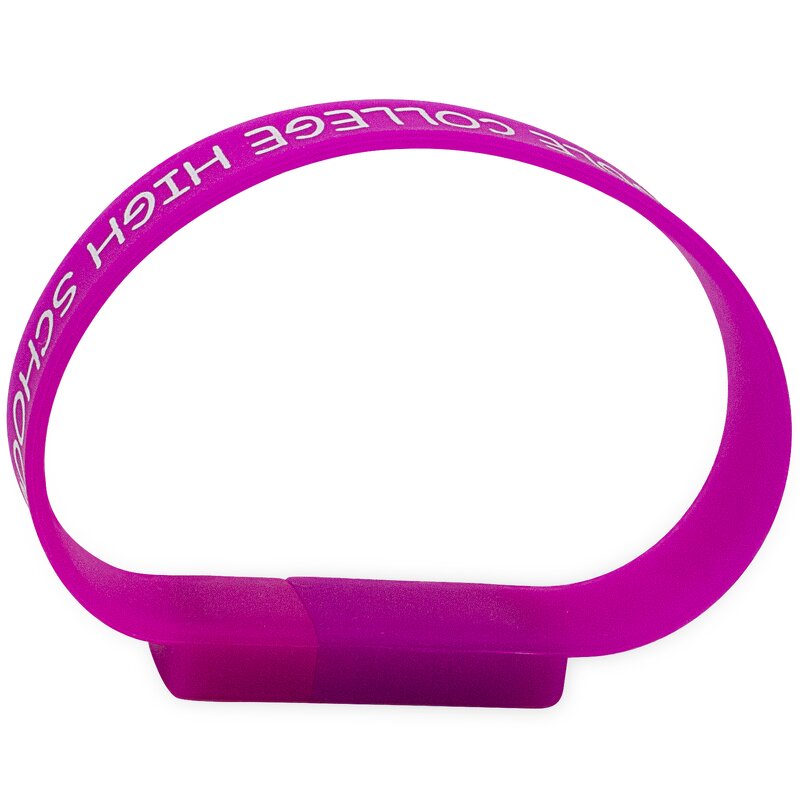 USB Flash Drive Manufacturer - Custom Logo Silicone Bracelet Pendrive