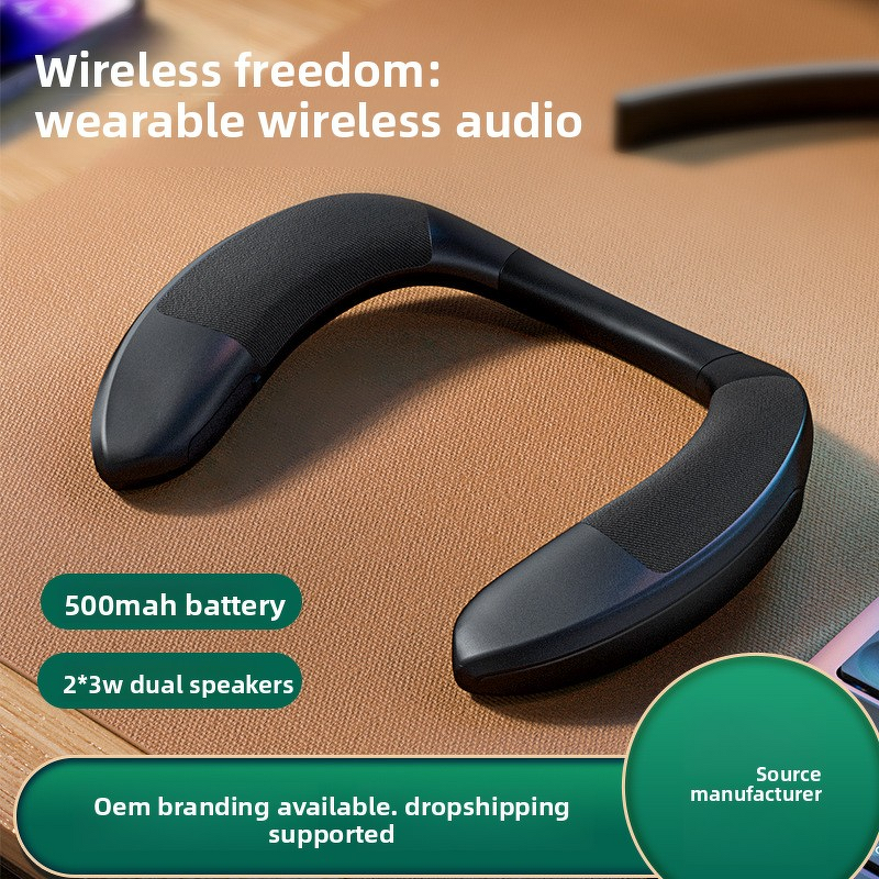 Neck Speaker Manufacturer - OEM Neck-mounted Wireless 5.4 Open-air Portable Subwoofer
