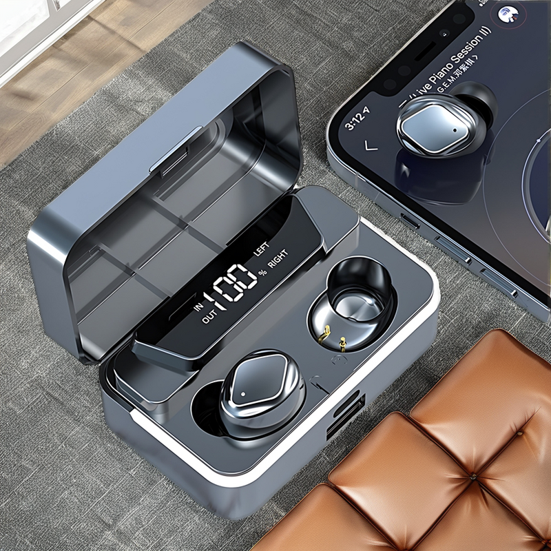 TWS Earphones Manufacturer - OEM 2025 New S30 LED Noise Cancelling Digital Display