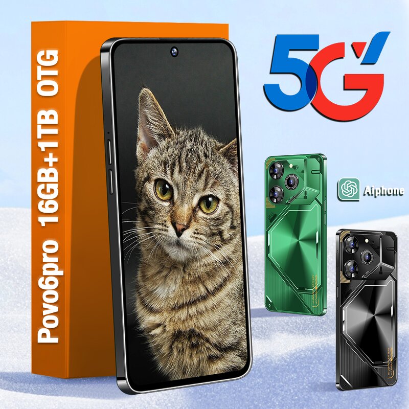 Smartphone Manufacturer - OEM Pova 6 Pro 7.3 Inch 16GB+1TB Android 13.0 5G