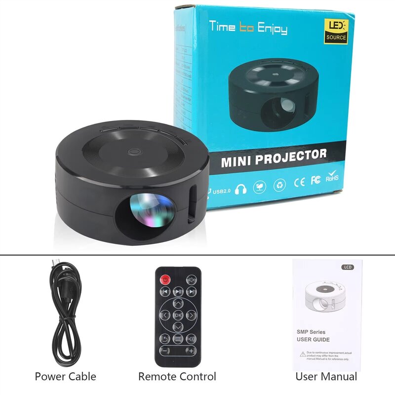 Mini Projector Manufacturer - OEM Yt200 Portable Short Throw HD 1080p Home Theater