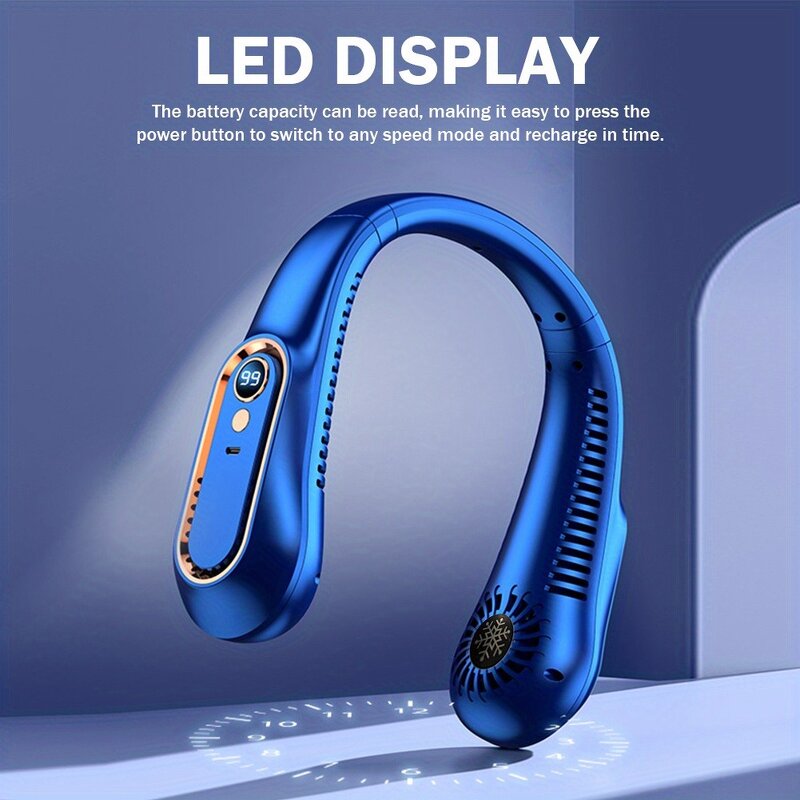 USB Neck Fan Manufacturer - OEM Custom Small Mini Smart LED Light Rechargeable
