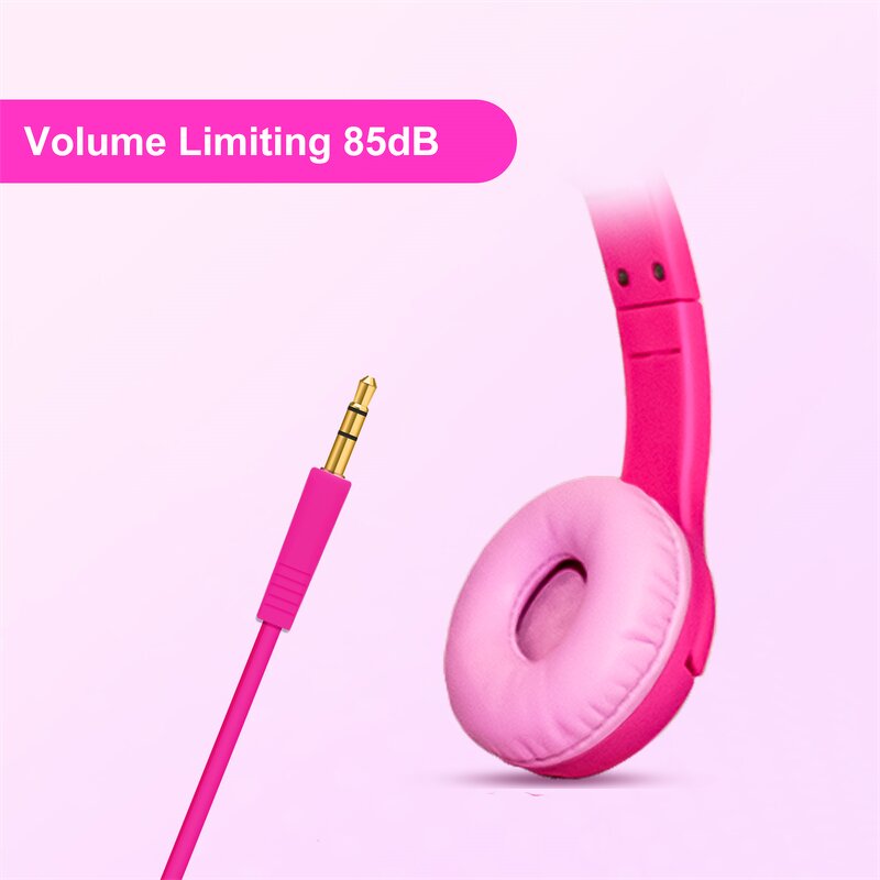 Kids Headphones Manufacturer - OEM Linx Cute 85 DB Volume LED Glowing 3.5mm