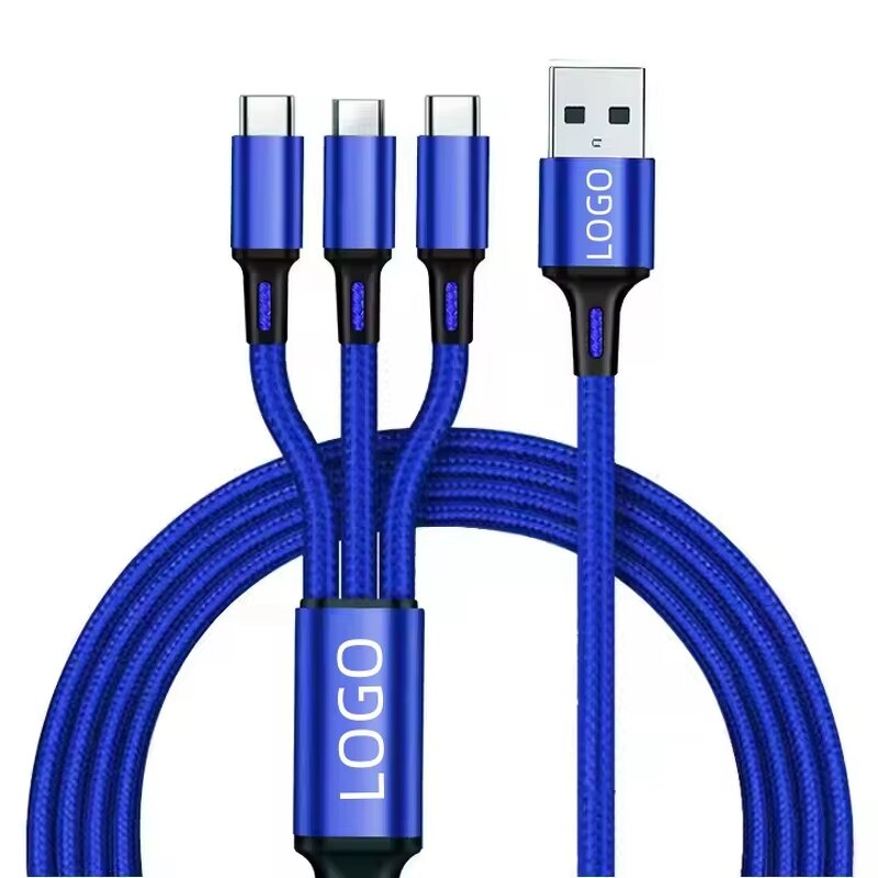 USB Charging Cable Manufacturer - OEM 3-in-1 Fast Universal for IOS Android Type-C