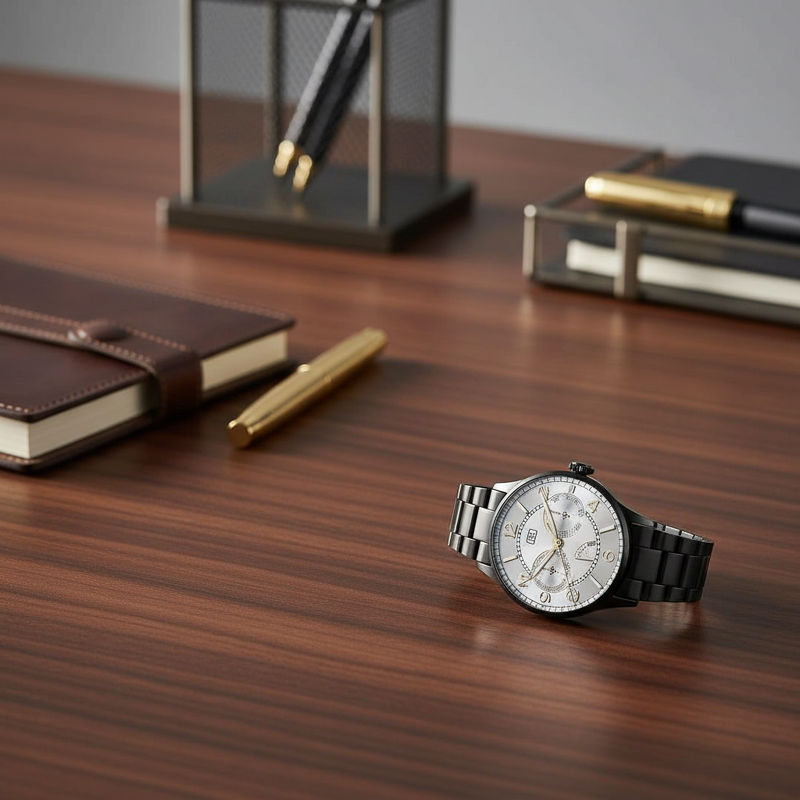 Smart Watch Manufacturer - OEM 2-in-1 with Stainless Steel Silicone Bands AMOLED