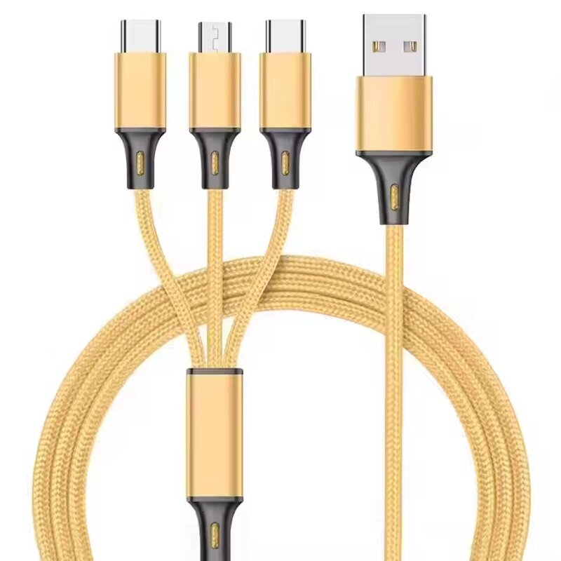 USB Charging Cable Manufacturer - OEM 3-in-1 Fast Universal for IOS Android Type-C