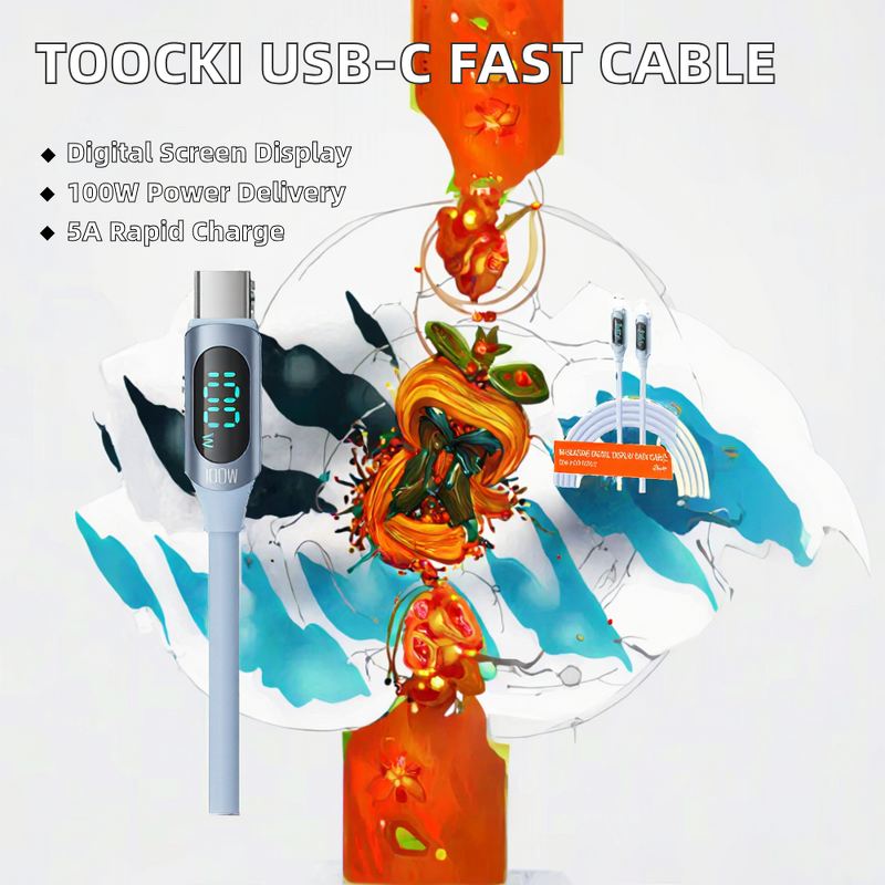 USB C Cable Manufacturer - OEM Toocki Macaron 100W PD 5A Fast Charging Aluminum
