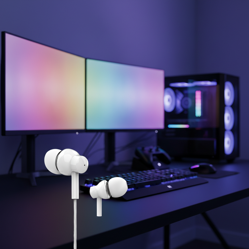 Wired Earbuds Manufacturer - OEM 2025 D13 Comfortable with Microphone for Sports