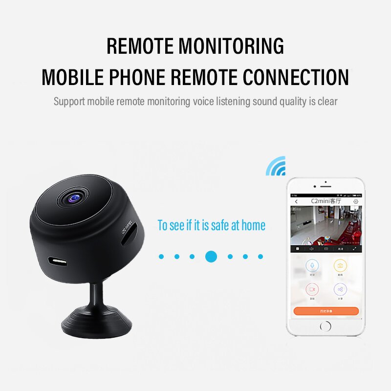WiFi Camera Manufacturer - OEM A9 HD Night Vision APP Control Remote Recording