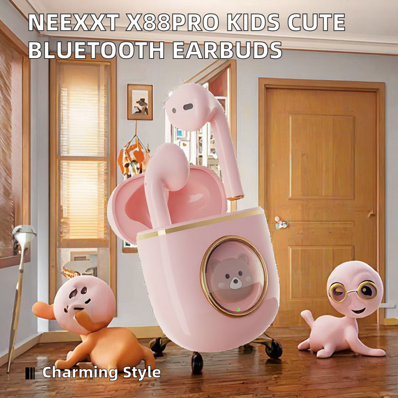 Kids Earbuds Manufacturer - OEM NEEXXT X88PRO Cute Wireless Stereo LED Indicator