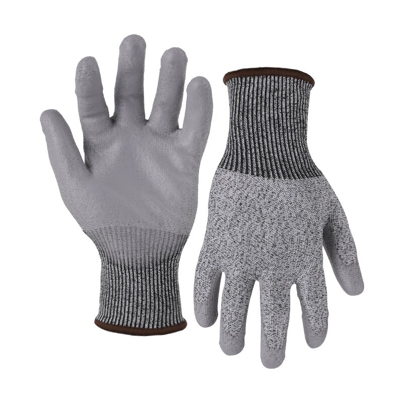Safety Gloves Manufacturer - 13 Gauge Cut Resistant Shell PU Coated