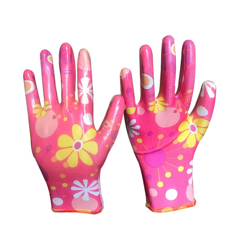 Work Gloves Manufacturer - Good Quality Rubber Laminated Polyester Cotton