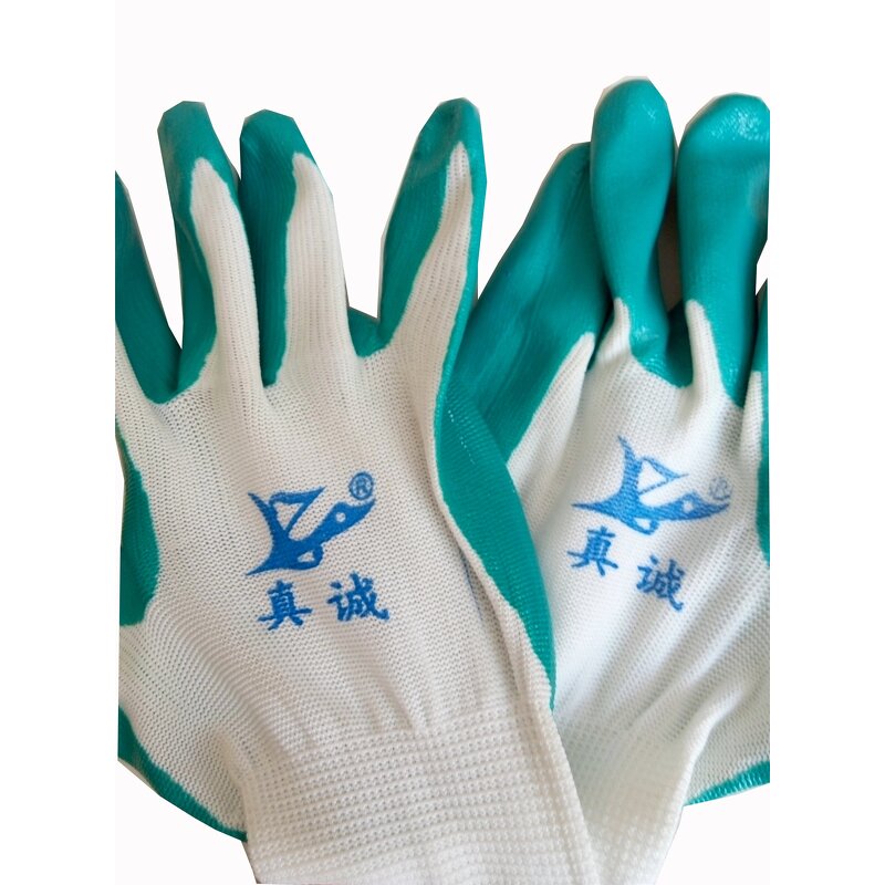 Working Gloves Manufacturer - Polyester Yarn Nitrile Smooth Coated Oleic