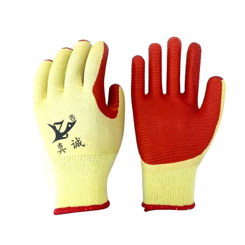 Rubber Laminated Glove Manufacturer - Red Rubber Laminated T/C Shell