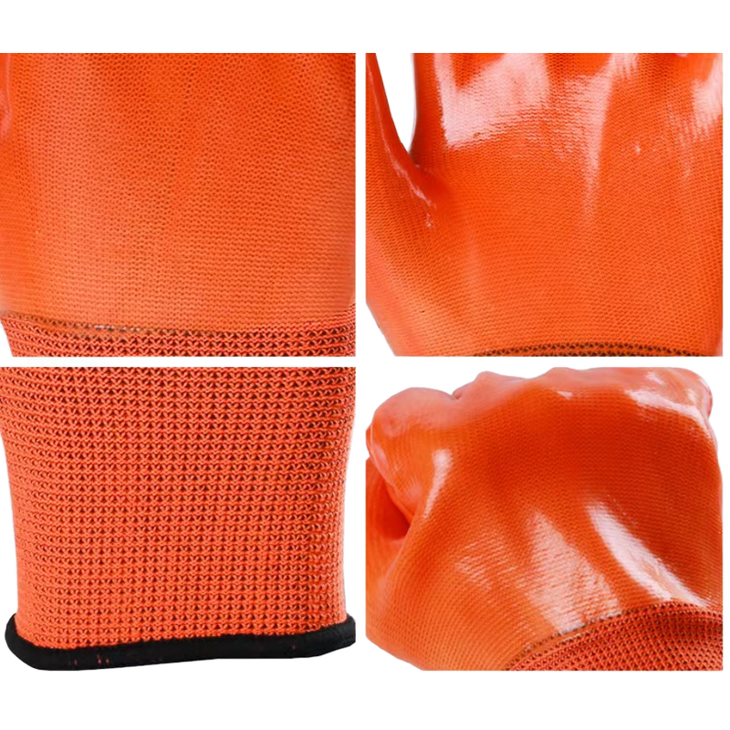 Leather Work Gloves Manufacturer - Cow Split Cut Resistant Safety Gloves