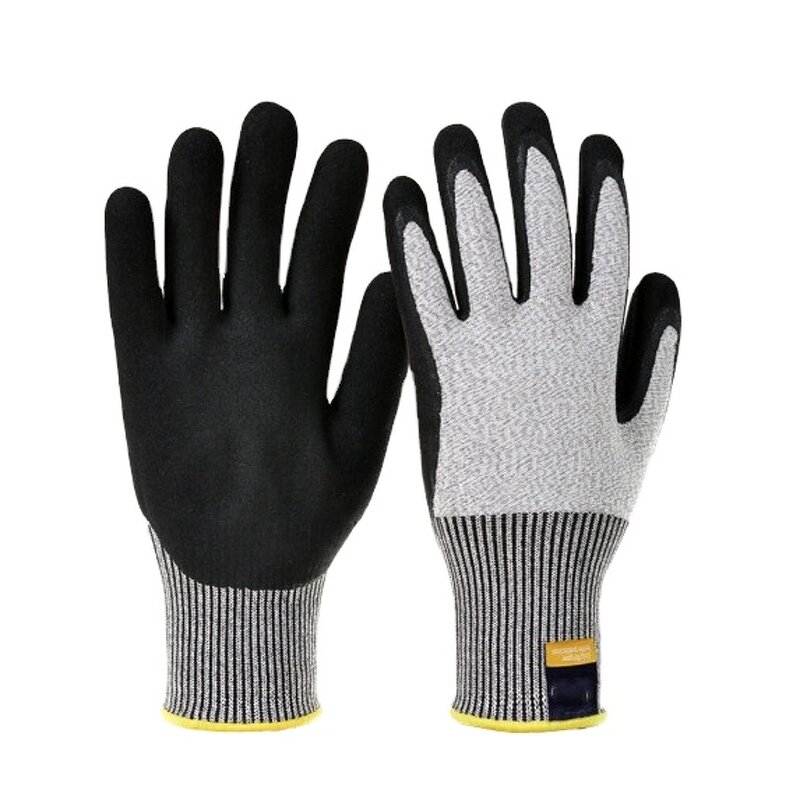 Work Glove Manufacturer - 13G HPPE Liner Nitrile Foam Sandy Coating