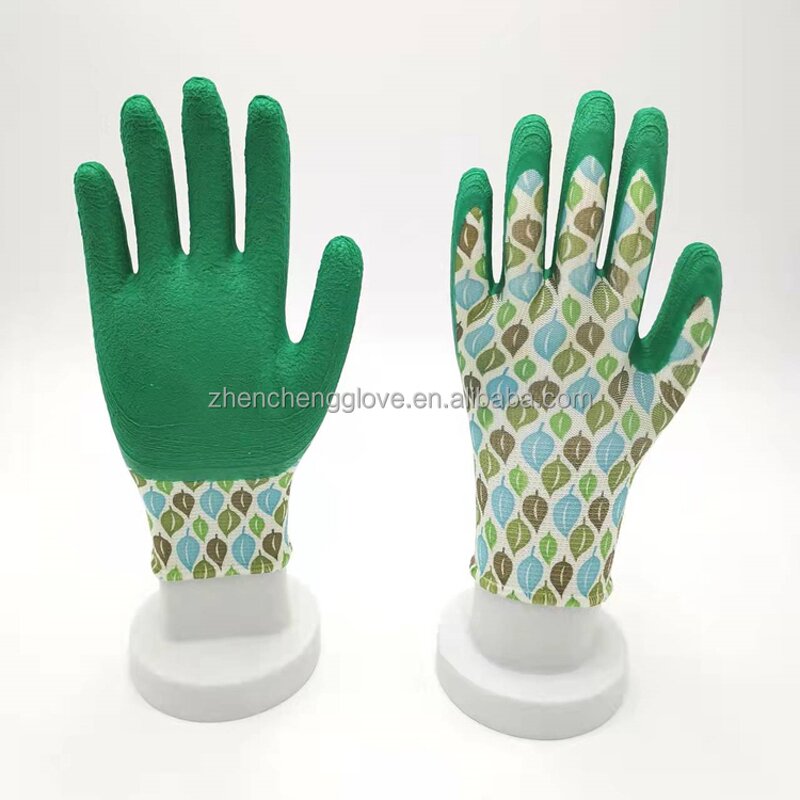 Safety Work Gloves Manufacturer - Factory Price 300# Green Latex Hot