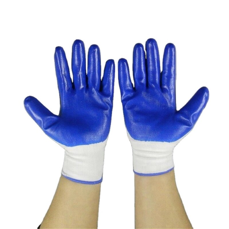 Hand Glove Manufacturer - Guantes 13 Gauge Nylon Nitrile Coated Work