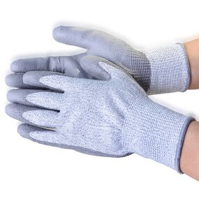Cut Resistant Gloves Manufacturer - 5 Level HPPE PU Coated for Glass